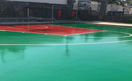 阳江篮球场翻新地面